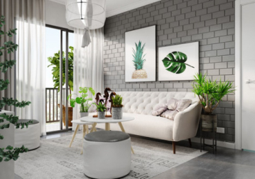 Thanh lịch căn hộ trắng xám