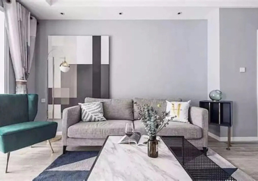 Ý tưởng trang trí phòng khách màu xám sang trọng và đầy phong cách